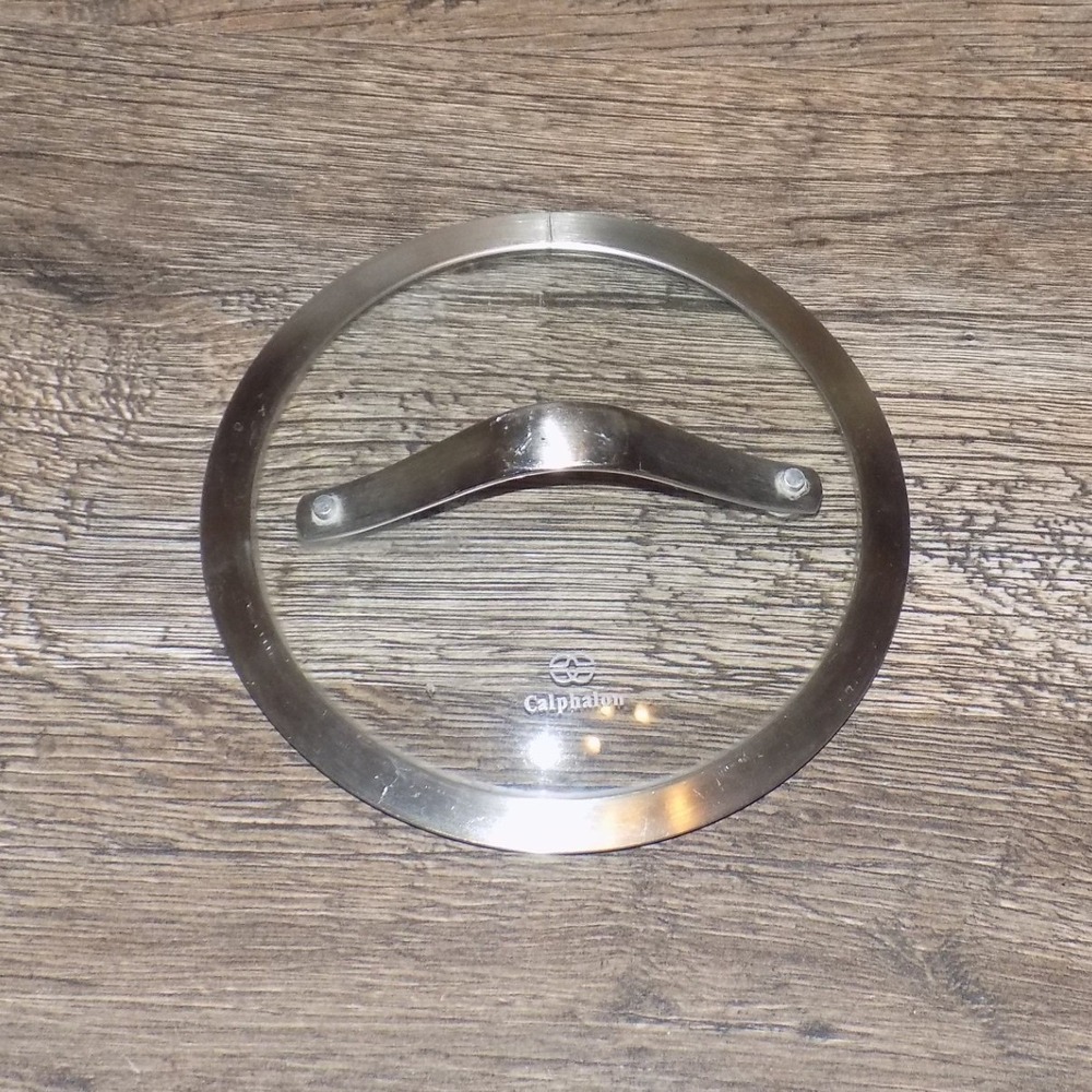 Calphalon Glass Lid Replacement 7 Inch Clear Stainless Steel Rim Handle